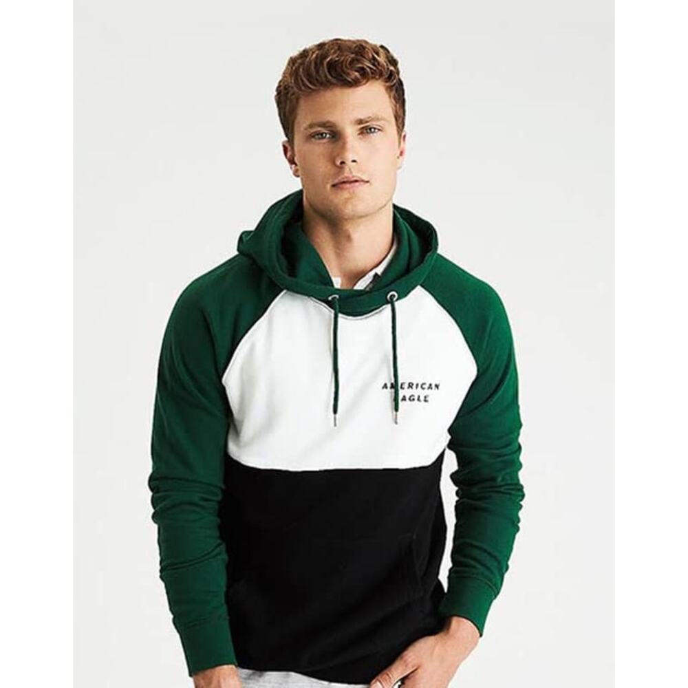 American Eagle Men's XS Colorblock Pullover Hoodie